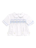 Baby Boy's Shirt & Seersucker Shorts Set