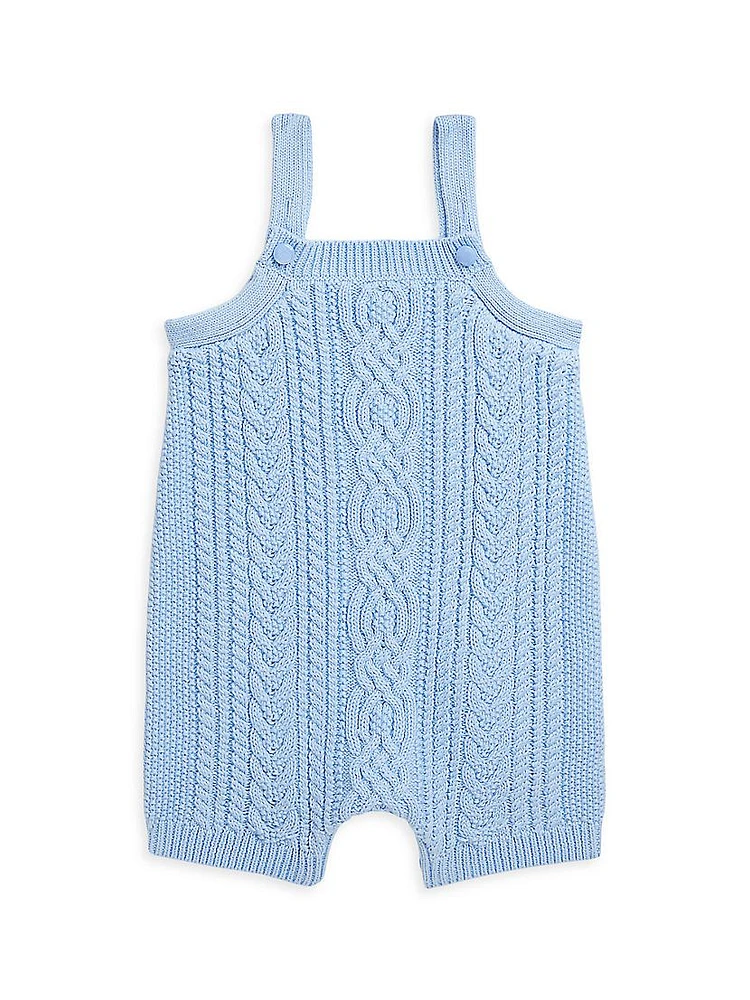 Baby Boy's Cable-Knit Overalls