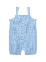 Baby Boy's Cable-Knit Overalls