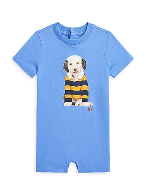 Baby Boy's Rugby Dog One-Piece