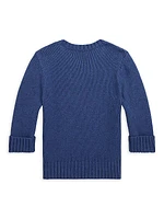 Baby Boy's Knit Polo Bear Sweater