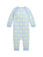 Baby Boy's Cotton Argyle One-Piece