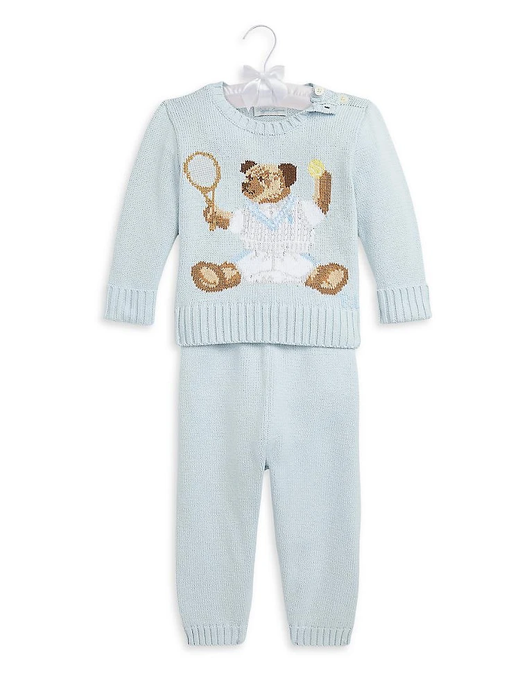 Baby Boy's 2-Piece Cotton Sweater & Pants Set