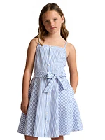 Little Girl's Striped Cotton A-Line Dress