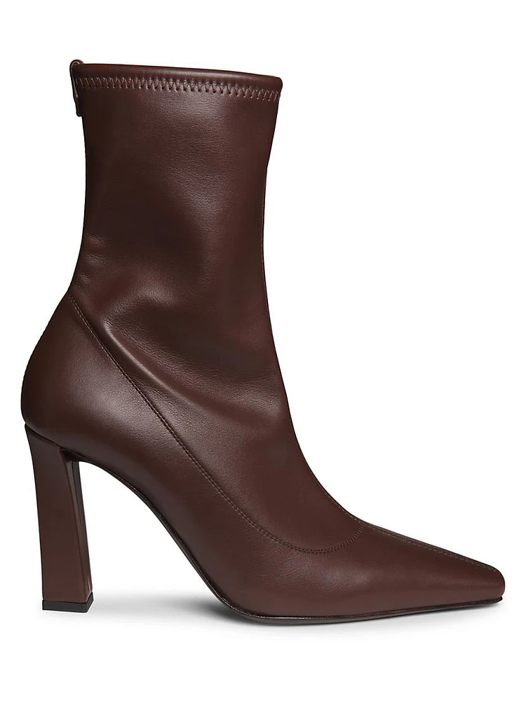 Brenda 90MM Stretch Leather Booties