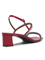 Mya 45MM Embellished Patent Leather Sandals