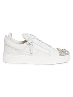 GZ/94 Crystal-Embellished Leather Sneakers