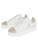 GZ/94 Crystal-Embellished Leather Sneakers