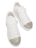 GZ/94 Crystal-Embellished Leather Sneakers