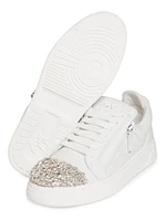 GZ/94 Crystal-Embellished Leather Sneakers