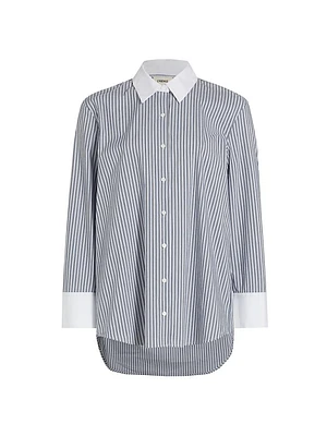 Malia Pinstriped Poplin Shirt