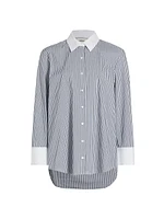 Malia Pinstriped Poplin Shirt