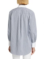 Malia Pinstriped Poplin Shirt