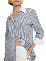 Malia Pinstriped Poplin Shirt