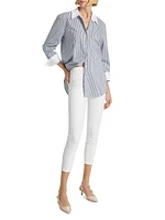 Malia Pinstriped Poplin Shirt