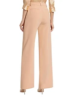 Livvy Twill Straight-Leg Trousers