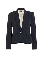 Jennah Ribbed Fitted Blazer