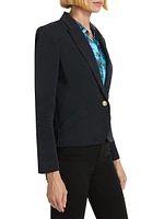 Jennah Ribbed Fitted Blazer