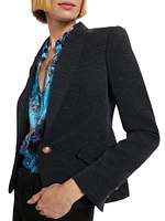 Jennah Ribbed Fitted Blazer