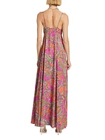 Stefani Paisley Maxi Dress