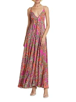 Stefani Paisley Maxi Dress