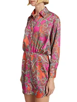 Demetria Paisley Shirtdress