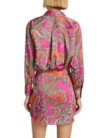 Demetria Paisley Shirtdress