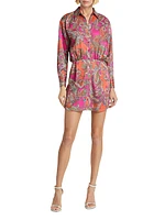 Demetria Paisley Shirtdress