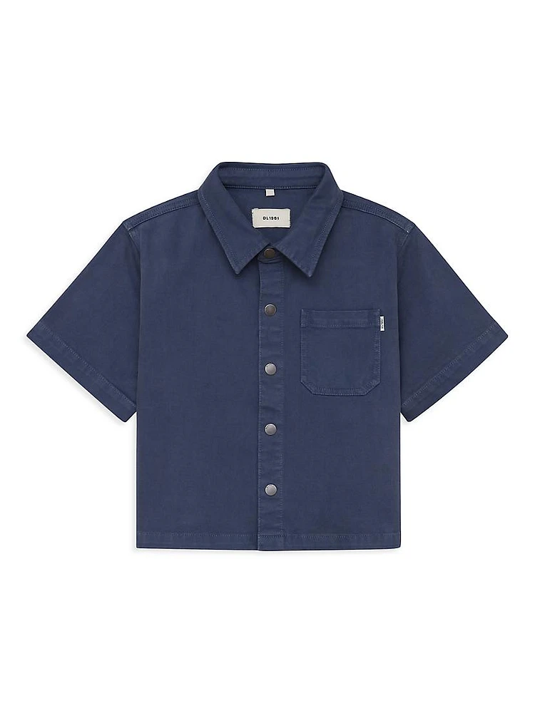 Little Boy's & Ash Boxy Short-Sleeve Shirt