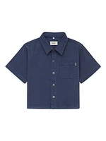 Little Boy's & Ash Boxy Short-Sleeve Shirt