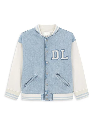 Girl's Cotton-Blend Bomber Jacket