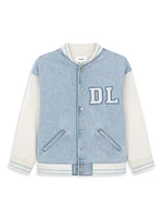 Girl's Cotton-Blend Bomber Jacket