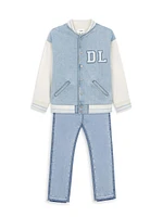 Little Girl's & Emie High-Rise Straight-Leg Jeans