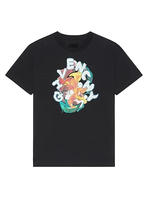 Psychedelic Oversized T-Shirt Cotton