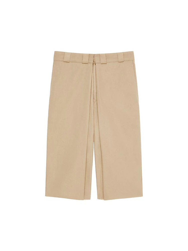 Extra Wide Chino Bermuda Shorts Canvas