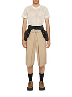 Extra Wide Chino Bermuda Shorts Canvas