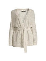 Kabala Belted Linen Sweater