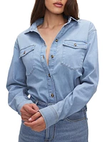 Denim Fitted Shirt