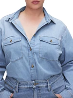 Denim Fitted Shirt