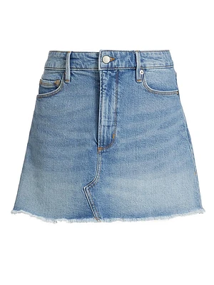 Uniform Denim Miniskirt