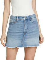 Uniform Denim Miniskirt