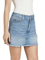 Uniform Denim Miniskirt