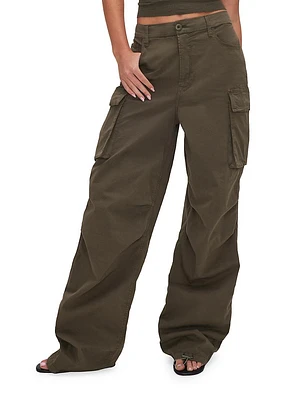 Wide-Leg Cargo Pants