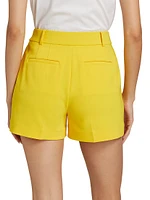 High-Rise Pleated Shorts