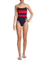 Babe Lace-Up One-Piece Swimsuit