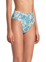 Nerissa Floral High-Waist Bikini Bottom