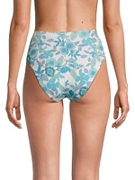 Nerissa Floral High-Waist Bikini Bottom