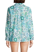 Nerissa Floral Cotton Button-Up Shirt