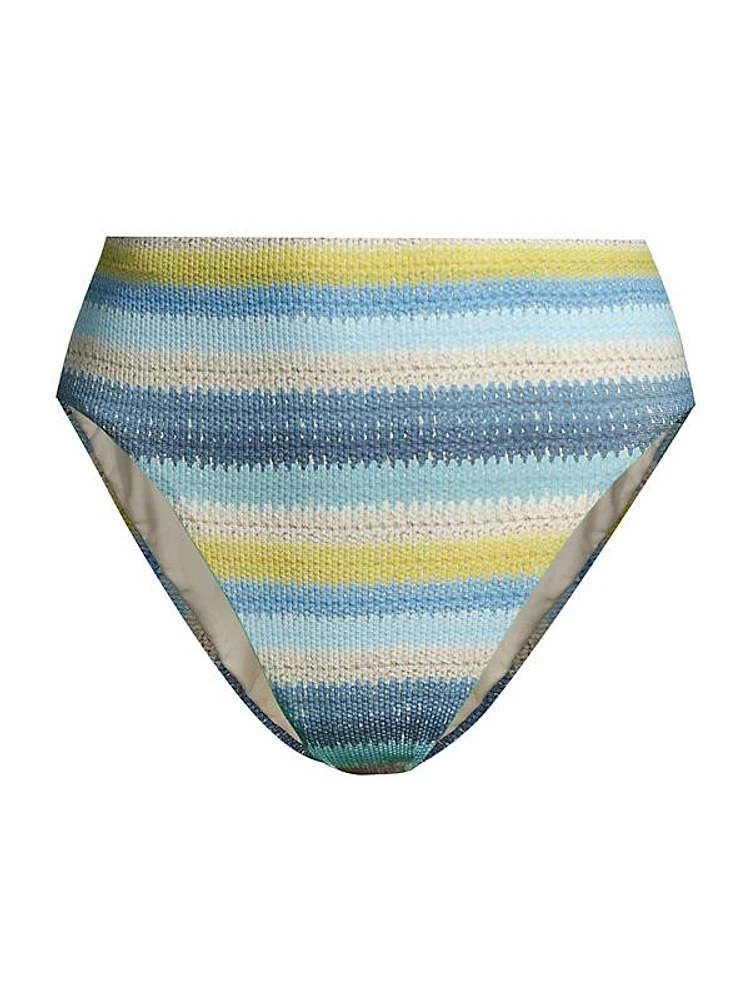 Lyra Striped High-Waist Bottom