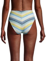 Lyra Striped High-Waist Bottom